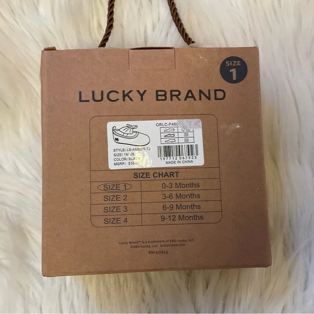 Lucky Brand Amber Crib Shoes - New in Box - Size 1